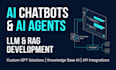 build ai chatbots, ai agents, llm and rag applications