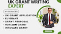 write a UK grant application, innovate funding, eu horizon, grant proposal