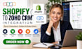 integrate shopify with zoho CRM and automate customer order sync