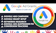 setup fixed optimise google ads grant ppc campaign