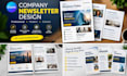 design an editable canva company newsletter visual template