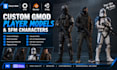 create custom gmod player models