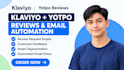 setup klaviyo yotpo review customer feedback segmentation email automation