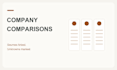 compare five companies using linked public sources