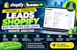 provide a targeted leads shopify builtwith pro b2b leads website analysis