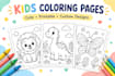 create cute printable coloring pages for kids