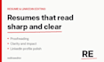 edit and proofread your resume and linkedin profile