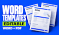 create branded word quote invoice and letterhead templates