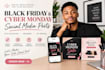 design black friday and cyber monday social media posts