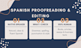 professionally proofread and edit your spanish text