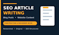 write SEO articles and blog posts for construction and machinery sites