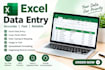 do excel data entry, copy paste, and spreadsheet formatting