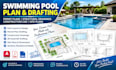 draft swimming pool permit plans, structural drawings, construction cad and site