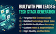 provide builtwith pro leads targeted leads generation tech stack