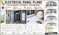 draft electrical panel upgrade plans, load calculations and single line diagrams