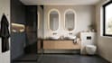 create bathroom, shower and vanity layouts with 3d render