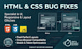 fix HTML CSS bugs layout issues and styling errors quickly