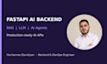build a fastapi backend with rag pipeline and llm ai agent integration
