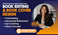 edit proofread your book and design amazon KDP book cover