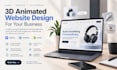 design an immersive 3d website, modern 3d animated website, landing page webflow
