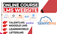 create course content on learnworld, moodle, talentlms and wordpress