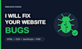 fix your website bugs
