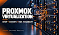 setup proxmox virtualization backups and high availability
