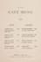 design aesthetic cafe menu