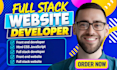 do website development build custom website design as a full stack web developer