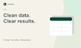 do data cleaning for an organized CSV