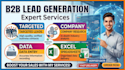 do b2b lead generation, targeted research and  data entry