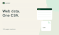 do web scraping into a clean CSV dataset