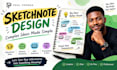 create engaging sketch note and visual summaries for your ideas