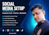 do social media account create and setup