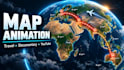 create custom ai 2d 3d map animation video travel route and documentary video