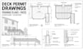 create deck permit drawings, framing plans and patio permit plans