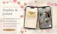 design an interactive wedding invitation website with rsvp