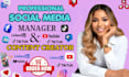 be your social media marketing manager and content creator social media manager