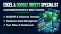 create excel and google sheets inventory trackers