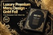 design luxury restaurant cafe food menu design