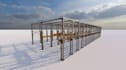 create structural metal frame building, drywall, container steel home, pole barn