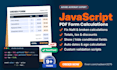 fix or add javascript calculations to PDF forms