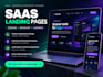 design and develop a modern saas landing page website