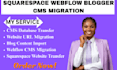 squarespace webflow ghost blogger typo3 cms content cms database migratio
