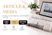 write and do article media publication to support eb1 visa, 01 visa and eb2 niw