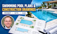design swimming pool plan, pool permit and construction drawings