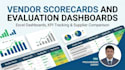create vendor performance scorecards and supplier evaluation dashboards
