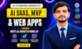 build ai saas mvp and web apps using next js, react and node js