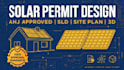 design solar permit with sld site plan and labels
