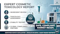 do cosmetic toxicology report, stability testing and ingredient review